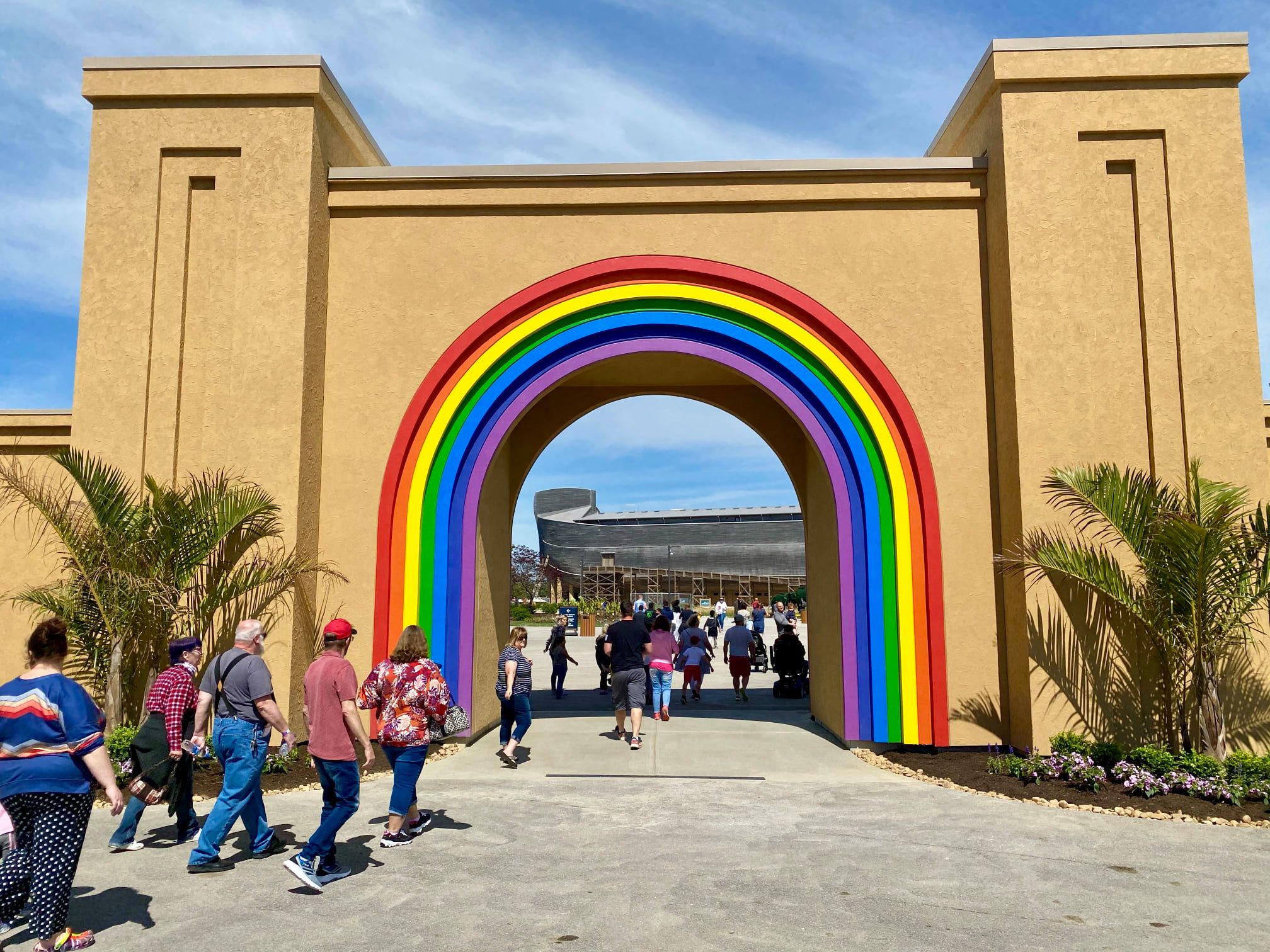 Ark Encounter Update New Rainbow Arch Noah S Family Cut Outs And More Ark Encounter