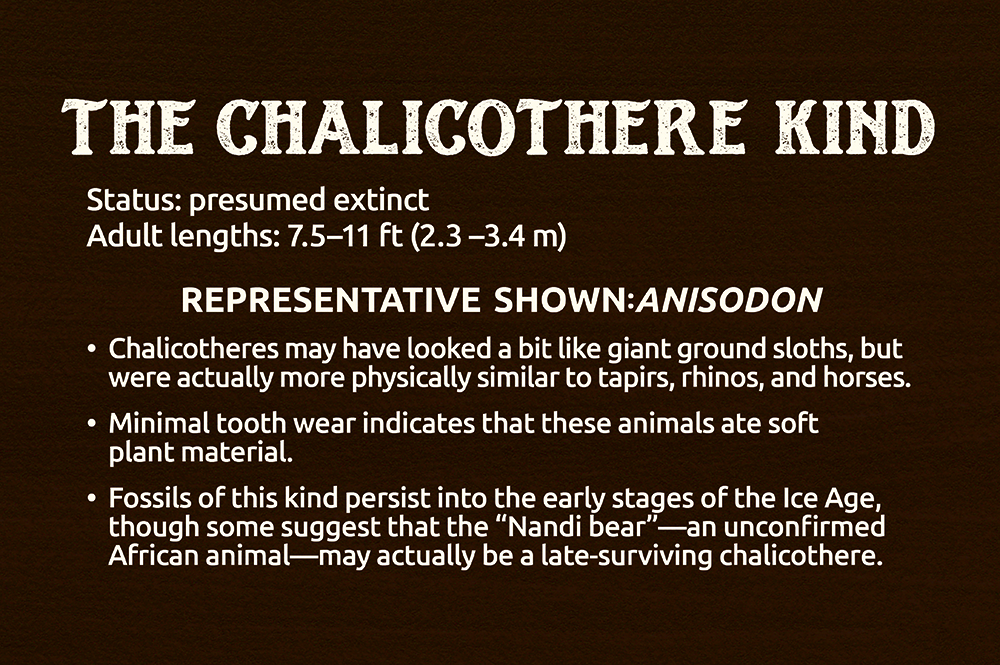 Chalicothere Animal Sign
