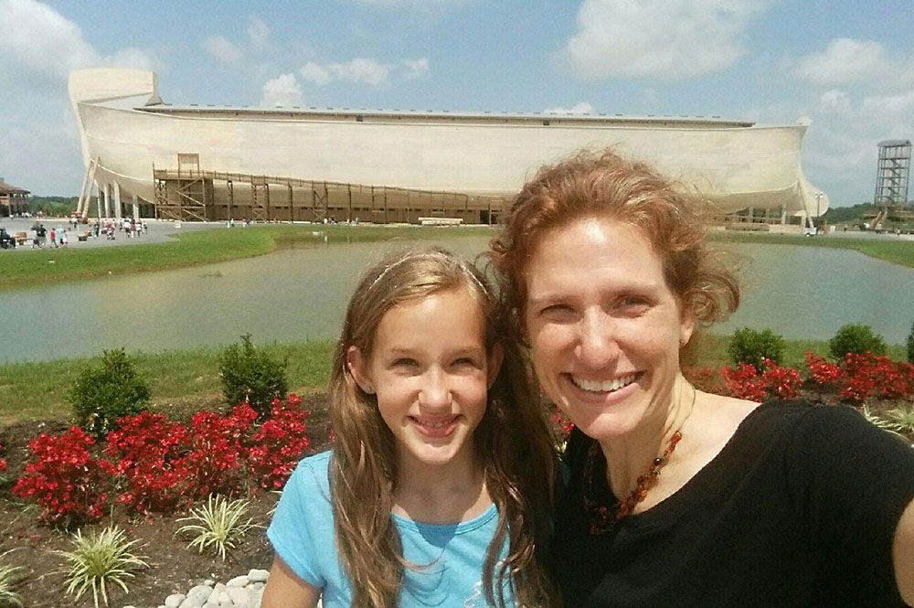 Mother and Daughter Outside