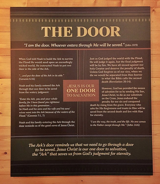 Ark Door Sign