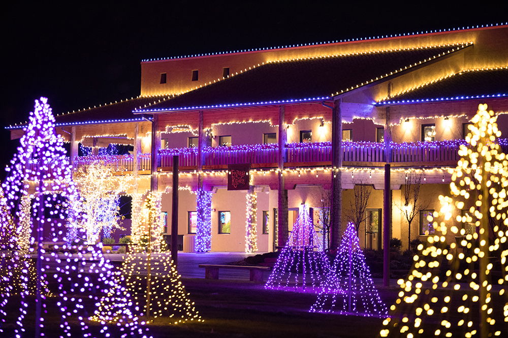 Emzara’s Buffet with Christmas Lights