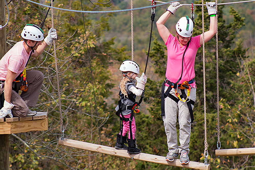 Family During the Zip Lines