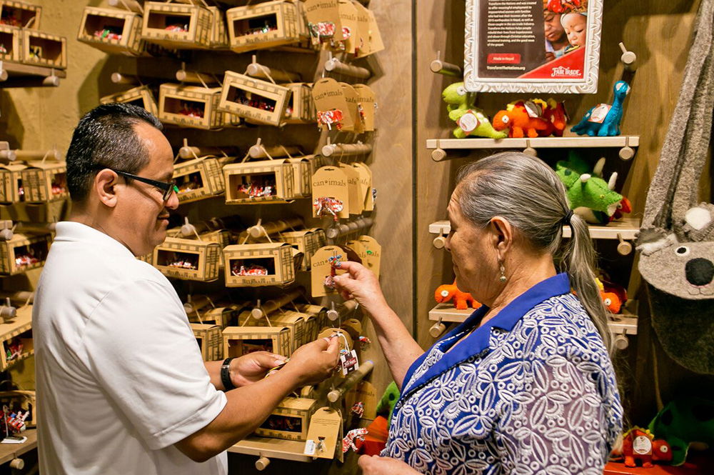 Family Looking at Fair Trade