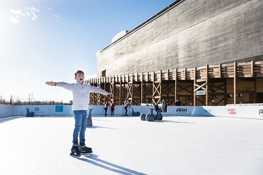 Skating on Glice® Rink