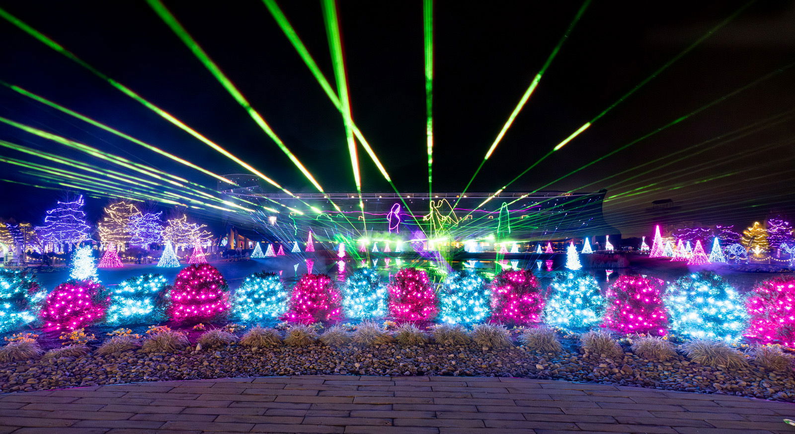 Christmas at the Ark Encounter and Christmas at the Creation Museum lights