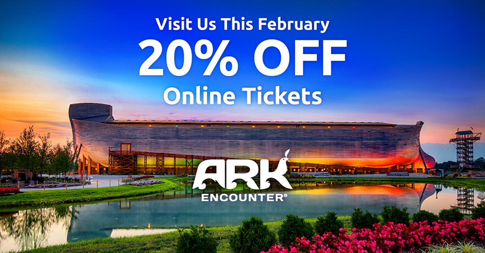 20% Off Ark Encounter Admission