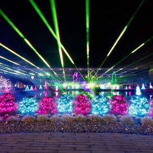 full laser show on the Ark