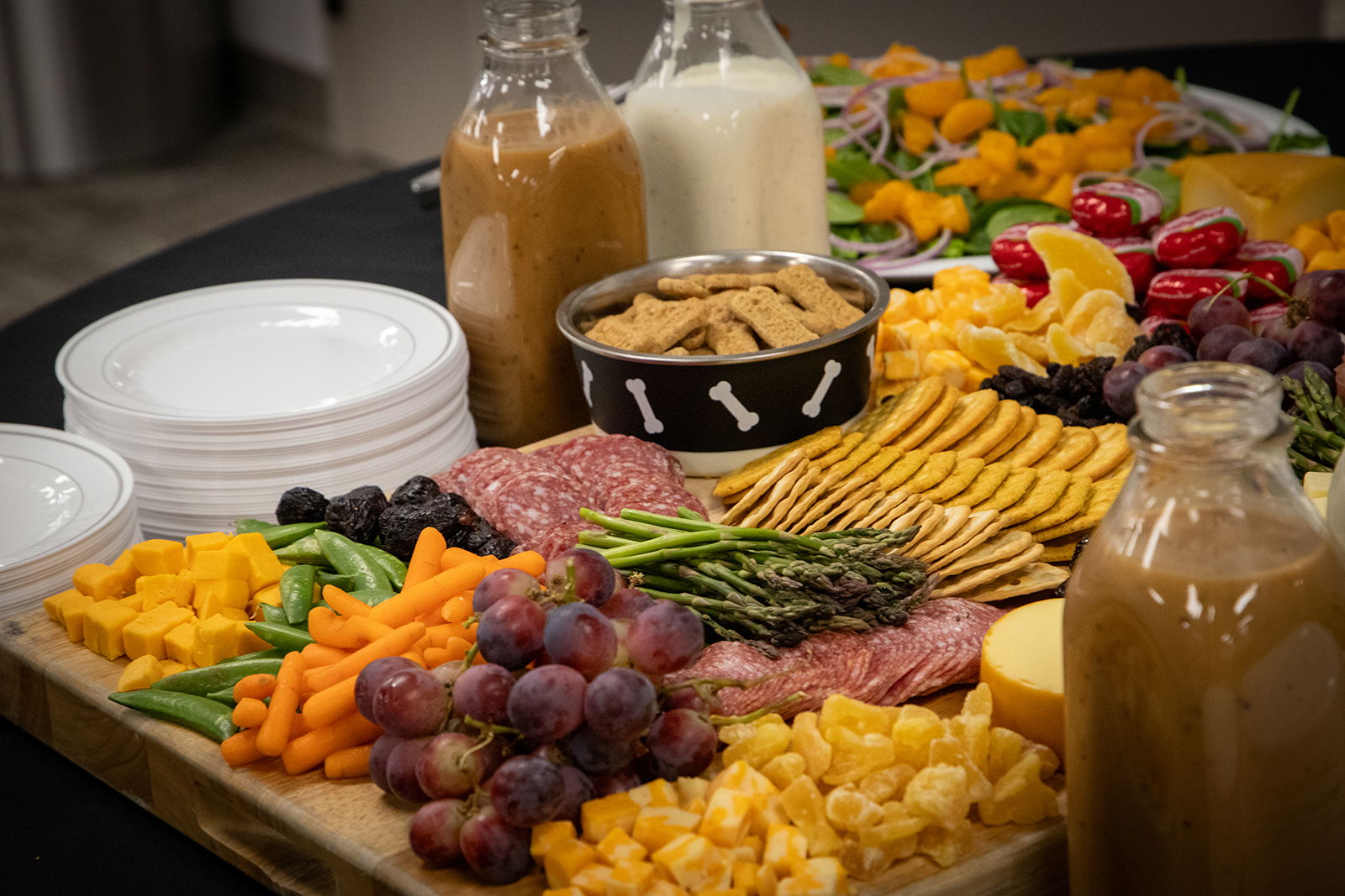 Conference food spread