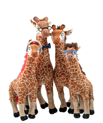 Giraffe Family Plush Toys